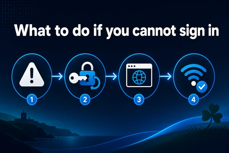 What to do if you cannot sign in